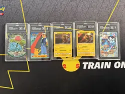 Lot Of 5 Pokemon TAG Slabs Topps TV Detective Pikachu Holiday Promo - Image 1