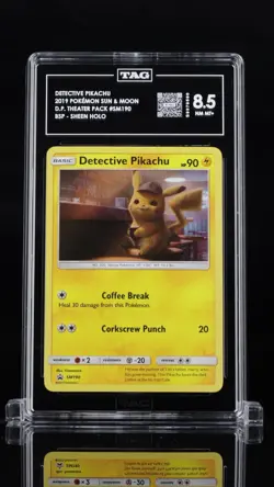 Lot Of 5 Pokemon TAG Slabs Topps TV Detective Pikachu Holiday Promo - Image 2