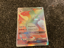 Pokemon TCG Charizard GX Rainbow Rare 150/147 Burning Shadows Secret Rare Holo N - Image 3