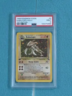 1999 Pokemon Fossil Kabutops Holo 1st Edition #9 PSA 9 - Image 1