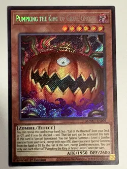 YUGIOH- Pumpking the King of Grave Ghosts - MZMU-EN001 - Secret Rare - 1st Ed - Image 1