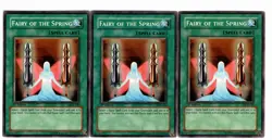 Yugioh- 3X Fairy of the Spring - Common - 1st Edition - DCR-040 - Light Play - Image 1
