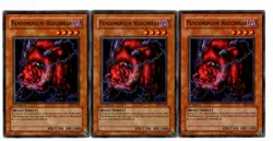 Yugioh- 3X Pandemonium Watchbear - Common - 1st Edition - DCR-058 - Light Play - Image 1
