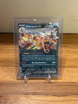 Pokemon Cards Charizard ex 054/091 Paldean Fates Double Rare NM - Image 1