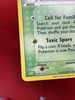 Paras 004/034 CLV Trading Card Game NM Condition, Classic Holo Pokemon #642 - Image 4