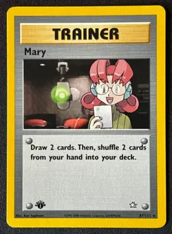 1st Edition Mary - Neo Genesis - #87/111 - Vintage Pokemon Card 2000 WOTC - Image 1