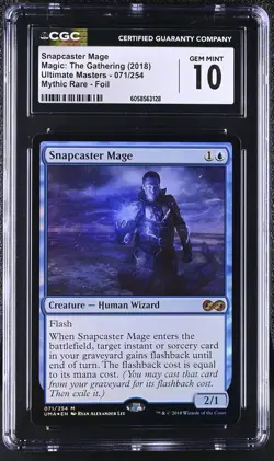 SNAPCASTER MAGE Ultimate Masters Foil Mythic CGC 10 MTG [Nostalgium] - Image 1