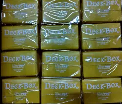 Lot of 12 Ultra Pro Yellow Deck Boxes Magic - Image 2