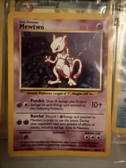 1st Edition Mewtwo (holographic) Pokemon - Image 1