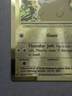 Pikachu Celebrations Gold Metal Card 58/102-Pokemon Ultra Premium Collection-NM - Image 5