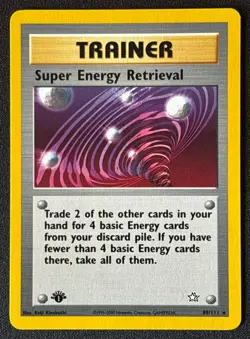 1st Edition Super Energy Retrieval Neo Genesis - #89/111 - Vintage Pokemon Card - Image 1