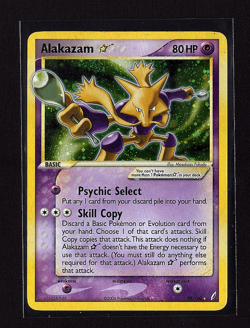 2006 Pokemon Ex Crystal Guardians #99/100 Alakazam Gold Star Holo Rare Foil - Image 1