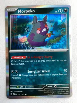 Pokemon TCG - Paradox Rift - Holo - Morpeko - 121/182 NEAR MINT - Image 1