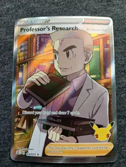 Pokemon TCG Professor's Research 024/025 Celebrations 25th Anniversary Full Art - Image 1