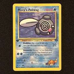 Misty's Poliwag 89/132 1st Edition Common | Gym Challenge 2000 | Pokemon TCG LP - Image 1