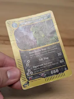 2002 Aquapolis Reverse Holo Tyranitar Dark E-Reader Wotc 040/147 HP-Damaged - Image 2