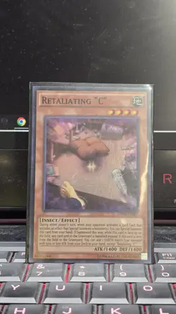 Yugioh! LP Retaliating "C" - OP04-EN007 - Super Rare - Unlimited Edition Lightly - Image 1