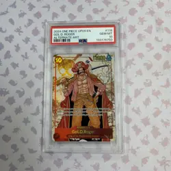 PSA 10 – 2024 ONE PIECE OP09-EMPERORS IN THE NEW WORLD 118 GOL D. ROGER ALT ART - Image 1