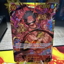 Bandai One Piece Card Game Gol D. Roger OP09-118 Secret Rare NM - Image 1