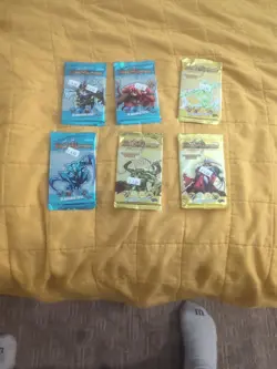 LOT OF 6 Sealed Duel Masters TCG DM-01 and DM-02 Base 10 Card Booster Packs - Image 1