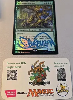 MTG Nyxbloom Ancient Theros Beyond Death LP FOIL Signed By Artist Filip Burburan - Image 1