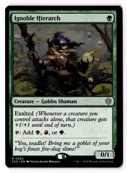 Ignoble Hierarch 52 Commander: Lorwyn Eclipsed Normal NM - Image 1