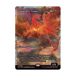 WotC Lorwyn Eclip Spinerock Tyrant (0399) (Showcase) (Fracture Foil) (MR) NM - Image 1
