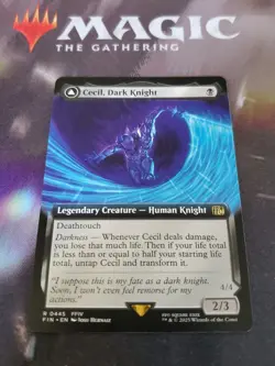 Mtg. Cecil, Dark Knight. Borderless. Final Fantasy. Pack Fresh - Image 1