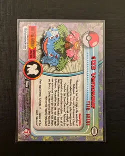 1999 Topps Chrome Pokemon Venusaur #03 TV Animation Edition Non-Holo - Image 2