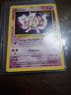 Pokemon TCG Mewtwo #3 WB Kids Presents the First Movie Card - Image 1