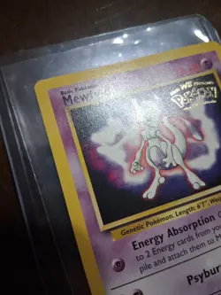 Pokemon TCG Mewtwo #3 WB Kids Presents the First Movie Card - Image 2