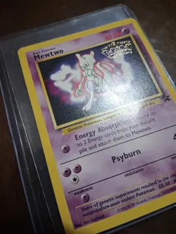 Pokemon TCG Mewtwo #3 WB Kids Presents the First Movie Card - Image 3