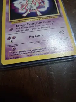 Pokemon TCG Mewtwo #3 WB Kids Presents the First Movie Card - Image 5