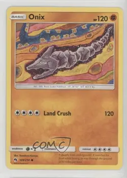Onix Pokemon Sun & Moon Lost Thunder #109 - Image 1