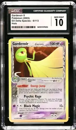 Pokemon Ex Delta Species Gardevoir 6/113 Holo Rare CGC 10 GEM MINT - Image 1