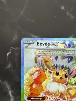 Pokemon TCG Eevee EX 174 Prismatic Evolutions UPC Black Star Promo Card NM - Image 2
