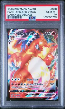 Charizard VMAX Pokemon Darkness Ablaze #020 PSA 10 - Image 1