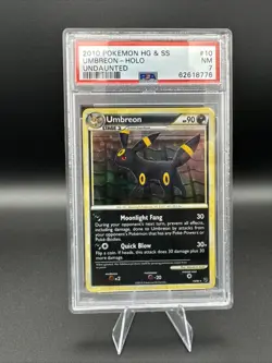 Umbreon 10/90 Holo Rare Pokemon TCG HGSS Undaunted UD 2010 NM English PSA 7 - Image 1