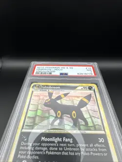 Umbreon 10/90 Holo Rare Pokemon TCG HGSS Undaunted UD 2010 NM English PSA 7 - Image 3