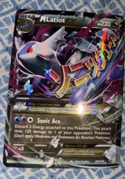 Pokemon M Latios EX Mega Evolution Full Art Ultra Rare Holo Card 59/108 - Image 1
