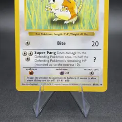Pokemon Raticate 040/102 Base Set (Shadowless) Regular - Image 3