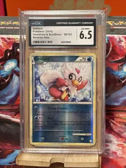 Pokemon Delibird HeartGold & SoulSilver Reverse Holo #39 CGC - Image 1