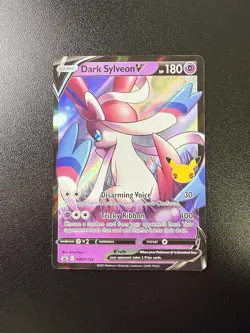 Pokemon SWSH: Sword & Shield Promo Dark Sylveon V SWSH134 Holo Celebrations NM - Image 3