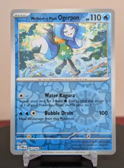 Pokemon Wellspring Ogerpon #067/182 Destined Rivals English Reverse Holo - Image 1