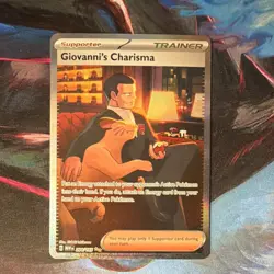 Pokemon Giovanni's Charisma 204/165 Scarlet & Violet 151 Special Illustration H… - Image 1