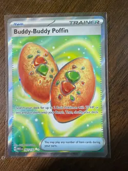 Buddy-Buddy Poffin 167/132 Ultra Rare Mega Evolution Pokemon NM - Image 1