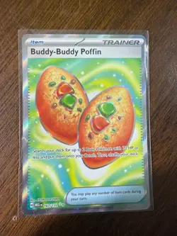 Buddy-Buddy Poffin 167/132 Ultra Rare Mega Evolution Pokemon NM - Image 2