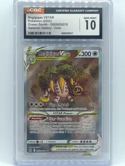 Pokemon 2023 Crown Zenith Regigigas VSTAR GG55/GG70 Galarian Gallery CGC 10 Gem - Image 1