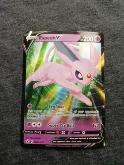 Pokemon TCG Espeon V SWSH201 Sword & Shield Holo Black Star Promo NM - Image 1