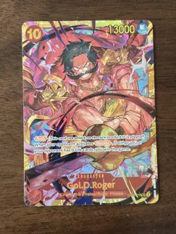 One Piece TCG Gol D Roger OP09-118 SEC Alt Art Secret The New Emperor English NM - Image 1